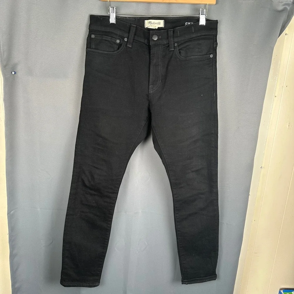 Madewell Mens Skinny Jeans Black Denim Pants W31 L30